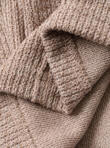 FRIFUL Women's Solid Khaki Round Neck Long Sleeve Loose Casual Versatile T-Shirt, Autumn