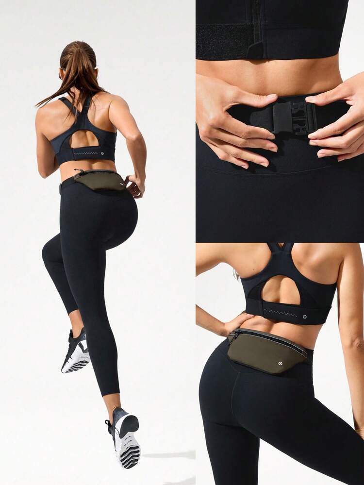 Bolsa de Cintura Slim para Corrida de 0,5L, Bolsa para Celular para Ciclismo e Academia