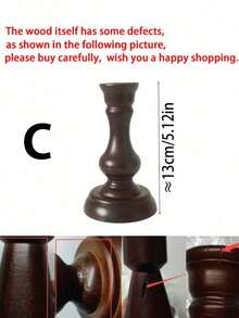 1 Chân nến phong cách Châu Âu màu đồng cổ điển, trang trí chân nến để bàn phòng ngủ/phòng khách, trang trí nhà dân/khách sạn, đạo cụ ăn tối dưới ánh nến, trang trí đám cưới và phụ kiện chụp ảnh quán cà phê quà tặng sinh nhật tốt nghiệp trang trí Halloween, trang trí phòng khách trở lại trường trang trí mùa thu, trang trí Giáng sinh - màu nâu - Xem 13