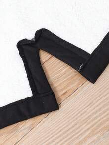 男童黑色夹克，松紧腰带，装饰性口袋，保暖内衬，时尚休闲，适合秋冬季穿着。 - 黑色 - 查看 7