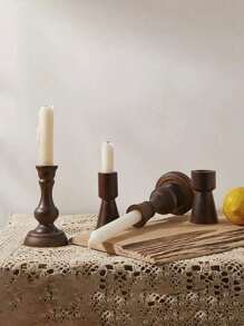 1 Chân nến phong cách Châu Âu màu đồng cổ điển, trang trí chân nến để bàn phòng ngủ/phòng khách, trang trí nhà dân/khách sạn, đạo cụ ăn tối dưới ánh nến, trang trí đám cưới và phụ kiện chụp ảnh quán cà phê quà tặng sinh nhật tốt nghiệp trang trí Halloween, trang trí phòng khách trở lại trường trang trí mùa thu, trang trí Giáng sinh - màu nâu - Xem 10