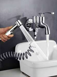 ABS 坐浴盆喷头 单功能手持式坐浴盆喷头 - 銀色 - 查看 3