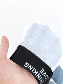 SHEIN 男士字母提花镂空性感内裤 - 淺藍色 - 查看 5