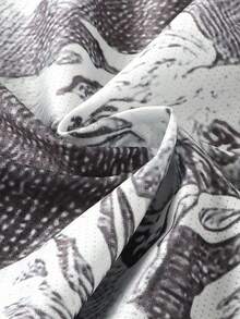 ROMWE MEN Street Life Men's Caveman Print Loose Fit Casual Sleeveless Tank Top, 2000s Style