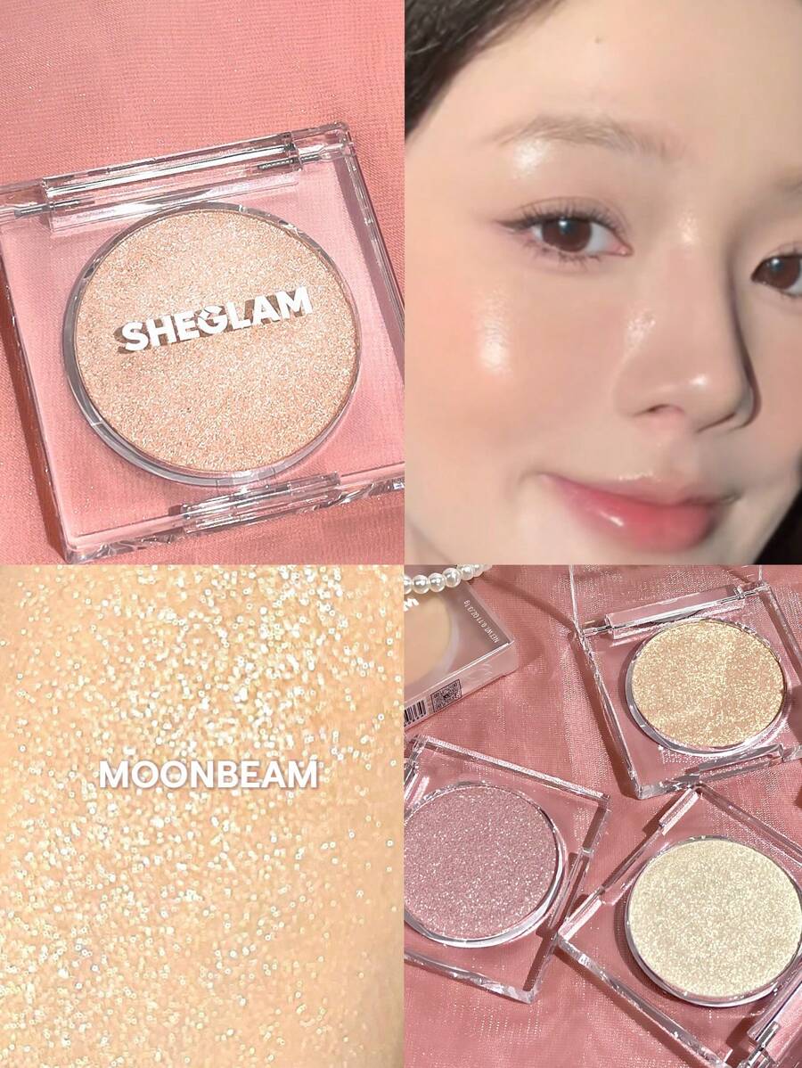 SHEGLAM 宇宙水晶慕斯螢光筆-月光粉狀螢光筆 閃光持久亮白不結塊螢光筆 螢光筆 品牌 美容 化妝 化妝品 適合女性與女孩 完美搭配冬季 Y2K 時尚 流行 生日禮物 假期 派對準備就緒 最佳顏色 - Moonbeam - 查看 1