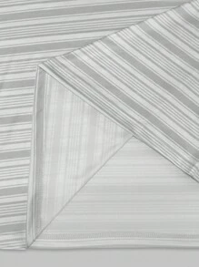 大码女装T恤/蝴蝶结图案印花/粉色/条纹格子时尚大码T恤/刺绣工艺/女士休闲超宽松圆领上衣/春夏 - 彩色 - 查看 5