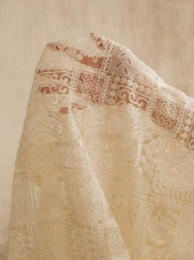 Anewsta Delicate Embroidered Luxurious Elegant Vacation Blouse For Women, Spring/Summer