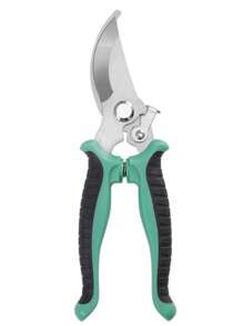 SHEIN 1pc Stainless Steel Branch Shears, Garden Scissors For Outdoor Easy Carry Multi-Functional Scissors(Yellow Orange Green)