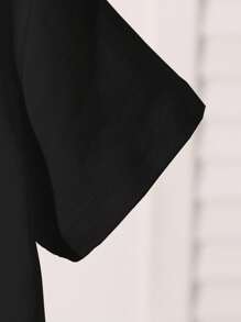 SHEIN Explorewe 6件/套 3件/包 幼儿男孩字母印花校园纽约洛杉矶美国短袖T恤和短裤休闲套装 黄色*1，灰色*1，黑色*1 - 彩色 - 查看 3