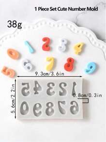 1 套/3 套 3D 字母数字硅胶软糖模具，大写小写卡通巧克力粘土烘焙工具、糖果模具、蛋糕装饰用品