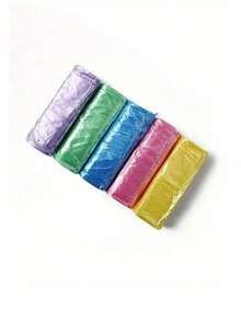 SHEIN 200个/100个家用便携式普通垃圾袋，普通小垃圾袋，可折叠，塑料垃圾桶内衬，适用于厨房、浴室、卫生间、卧室、办公室和浴室，方便节省空间 - 彩色 - 查看 10