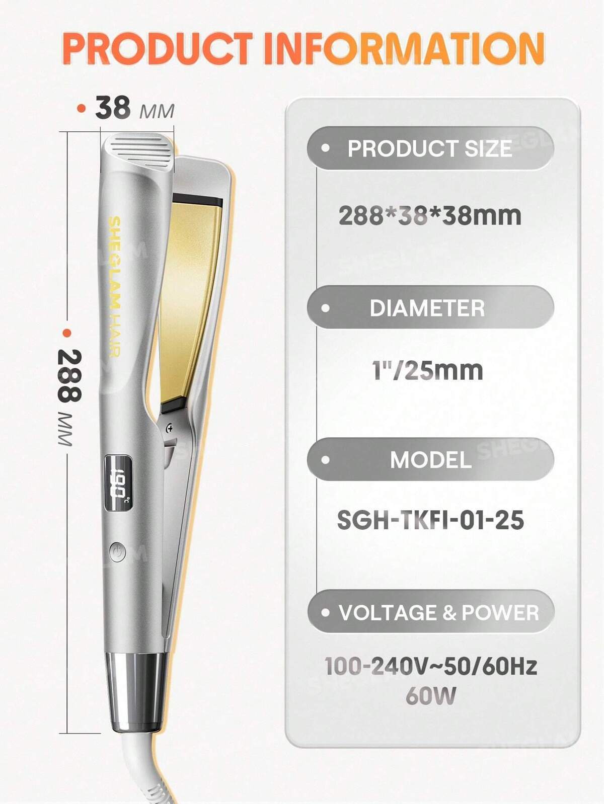 Sleek Chic Twist Kiss Flat Iron - UK Plug