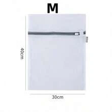 1/4/8 件灰色拉链封口网状洗衣袋，加厚洗衣袋，不同尺寸网状洗衣保护袋，衣物保护，洗衣房配件，洗衣袋，春季、极简主义、夏季上衣 - 灰色 - 查看 15