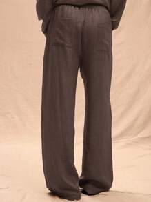 Musero Oversized Linen Pants Only Spring Summer Vacation Easter