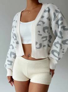 Flirla Women's Casual Loose Cropped Cardigan Fall Winter Cloth For Women - Multicolor - View 6