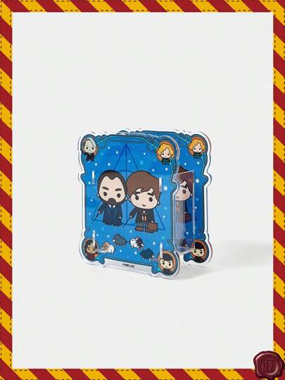 HARRY POTTER X SHEIN Cartoon Figure Graphic Blue Cute Storage Box
