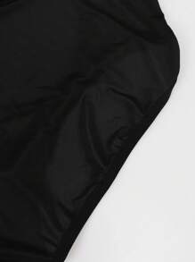 جمبسوت رجالية كاجوال بدون أكمام ذات لون سادة تشكيل الجسم - الأسود - مشاهدة 8