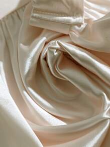 GlowEve 女士纯色腰部打结长款优雅半身裙