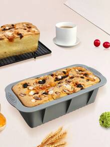 SHEIN Basic living 1pc Silicone Bread Pan, Grey Non-stick Bread Loaf Pan For Baking - Grey - View 3