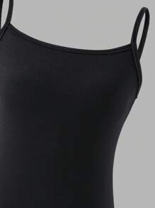 Sparklyn 3 件套 Tween Girl 黑色细肩带，柔软面料，简约时尚风格，适合外套或分层穿着，适合日常场合，展现甜美优雅 - 黑色 - 查看 5