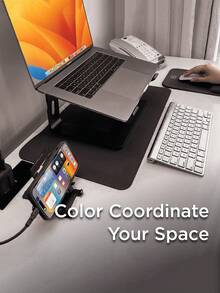 SHEIN Desk Pad For Office Home, Leather Waterproof Large Desk Writing Mat Organizer,Multifunctional Ultra Thin Use Desk Blotters Mouse Pad Protector - Black - View 8