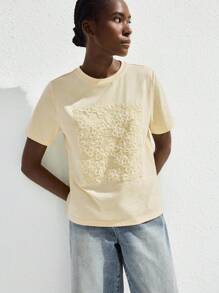 Maija 女式夏季休闲百搭现代都市时尚舒适T恤 - 淺灰紫 - 查看 5