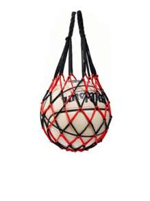 SHEIN 1pc Portable Hanging Sports Ball Storage Bag | Basketball Net Bag, Volleyball Football Mesh Holder | Single Ball Carry Organizer For Gym, Travel, Training Multifunctional Nylon Accessory (Multiple Colors, Boho Style)