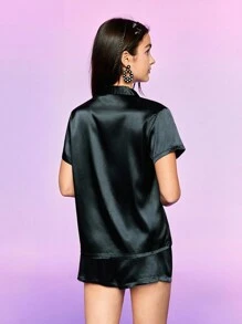 NotGurli Conjunto de pijama casual para mujer con camiseta de manga corta y pantalón corto, minimalista y de moda, adecuado para el verano