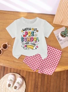 Back To School Girls Toddler Casual Fashion Creative Colorful Cartoon ...