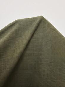 BizChic Áo sơ mi dài tay cài cúc phía trước, ve áo, màu xanh bạc hà mới, kiểu dáng xuân/hè, đa năng cho công sở, thường ngày, phối đồ, thanh lịch khi đi làm, phong cách retro thập niên 90, phù hợp cho Giáng sinh, Năm mới, Ngày Valentine, tiệc tùng, đi biển, lễ tốt nghiệp, lễ hội, đám cưới, hẹn hò, biểu diễn, ăn trưa, sân bay. - xanh quân đội - Xem 9