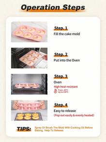 SHEIN Basic living 1pc Donut Shaped Mold