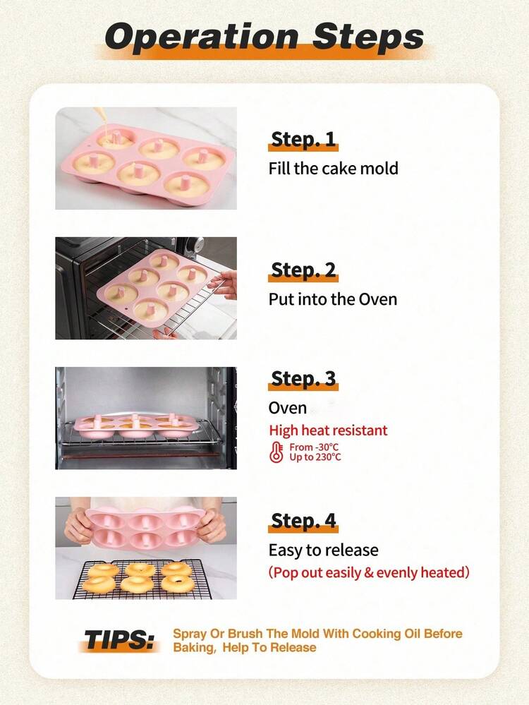 1pc Donut Shaped Mold