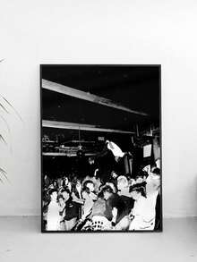 1 件专辑封面海报、帆布印刷海报、说唱歌手海报、时尚墙面艺术、音乐迷收藏、墙面艺术、现代墙面装饰、卧室客厅浴室办公室家居装饰、无框架 - 黑色 - 查看 5