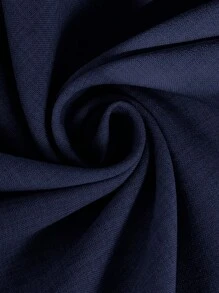 SHEIN Clasi 女士度假花卉蕾丝边圆领蝙蝠袖宽松连体裤 - 藏蓝色 - 查看 9