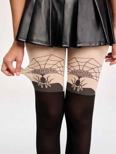 Kawaii 1 Pair Women's Fashionable Sexy Breathable Sheer Pantyhose, Suitable For All Seasons