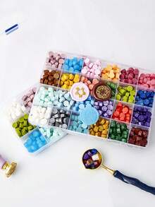 Multi-Color Sealing Wax Beads - Assorted Random Colors In Box, For Kids Octagonal Seal Stamps & DIY Crafts
