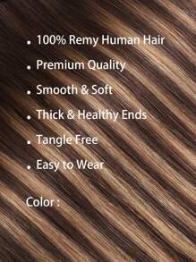 Seamless Clip Ins Volumizer 55g 1pc TP4/27# 100% HQ Cuticle Aligne Remy Human Hair Seamless PU Clip Ins Extensions Hair Extensions - S4/27 - View 2