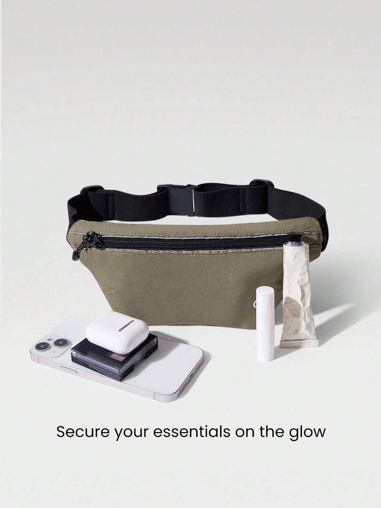 Bolsa de Cintura Slim para Corrida de 0,5L, Bolsa para Celular para Ciclismo e Academia