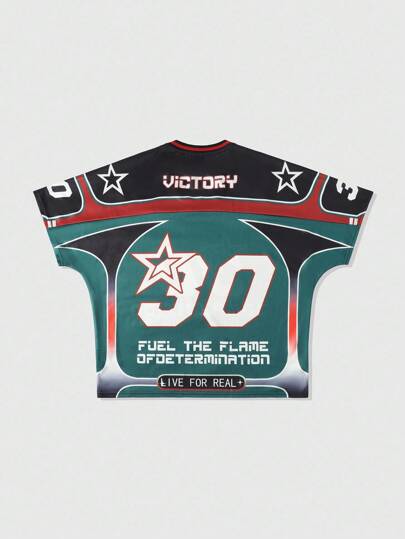 Prep Men's Patchwork Short Sleeve Sports T-Shirt, Athletic Jersey