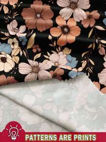 SHEIN LUNE Débardeur style vacances avec motif floral, tailles grandes, convient pour les vacances et les loisirs - Multicolore - Voir 3