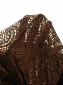 Roylia Women's Elegant Off Shoulder Fashion Dress Looks Of Party Maillard Style Fall Cloth For Women - Rust Brown - View 9