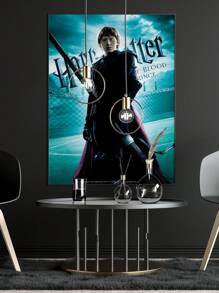 HARRY POTTER X SHEIN 图形和字母图形海报非常适合家庭、客厅、卧室、办公室、浴室、厨房装饰，适合客厅、卧室和餐厅 - 彩色 - 查看 2