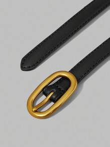 Ontre Sabuk Pinggang Fashion Wanita, Cocok Dipadukan Dengan Gaun - Hitam - View 2