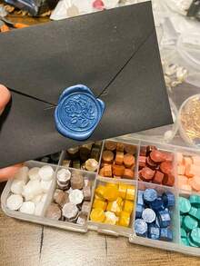 Multi-Color Sealing Wax Beads - Assorted Random Colors In Box, For Kids Octagonal Seal Stamps & DIY Crafts