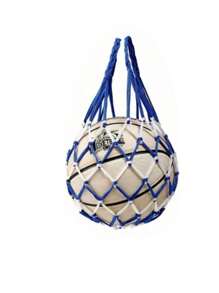 SHEIN 1pc Portable Hanging Sports Ball Storage Bag | Basketball Net Bag, Volleyball Football Mesh Holder | Single Ball Carry Organizer For Gym, Travel, Training Multifunctional Nylon Accessory (Multiple Colors, Boho Style)