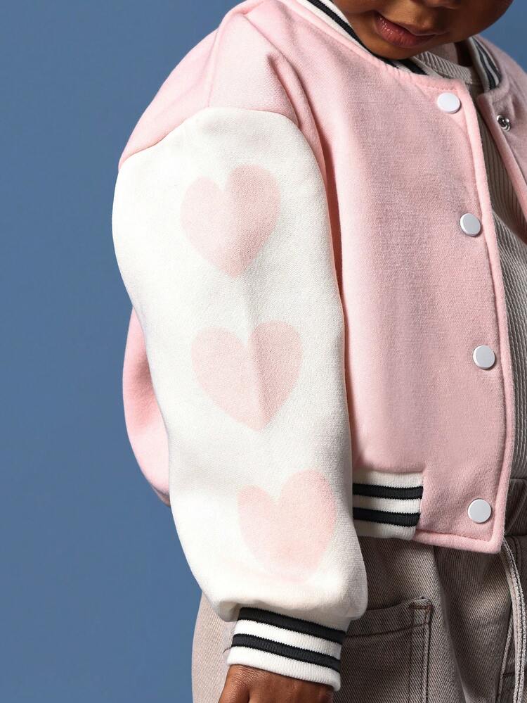 Varsity Bomber Jacket With Ribbed Trim And Letter Print