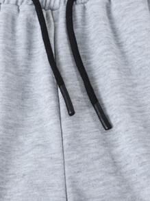 SHEIN Sparklyn Girls' Casual All-Match Versatile Sports Commuting School Back-To-School Daily Home Loose Sweatpants Fall Winter