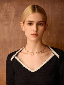 MOTF PREMIUM Vòng cổ ngọc trai giả vàng sang trọng - Vàng - Xem 3