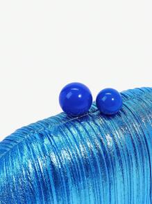 SHEIN BAE 女士优雅多功能晚宴手拿包 - 藍色 - 查看 5