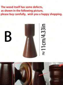 1 Chân nến phong cách Châu Âu màu đồng cổ điển, trang trí chân nến để bàn phòng ngủ/phòng khách, trang trí nhà dân/khách sạn, đạo cụ ăn tối dưới ánh nến, trang trí đám cưới và phụ kiện chụp ảnh quán cà phê quà tặng sinh nhật tốt nghiệp trang trí Halloween, trang trí phòng khách trở lại trường trang trí mùa thu, trang trí Giáng sinh - màu nâu - Xem 15